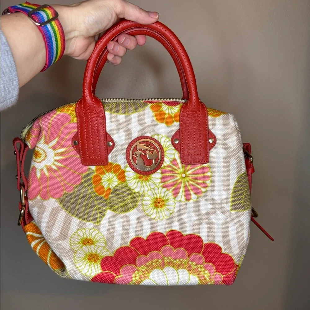 Spartina 449 Floral‎ Linen Satchel Crossbody Daufuskie Island